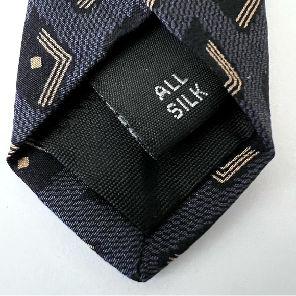 Men's 100% Silk Ties - Blue, Gray, Black - Picture 5 of 8
